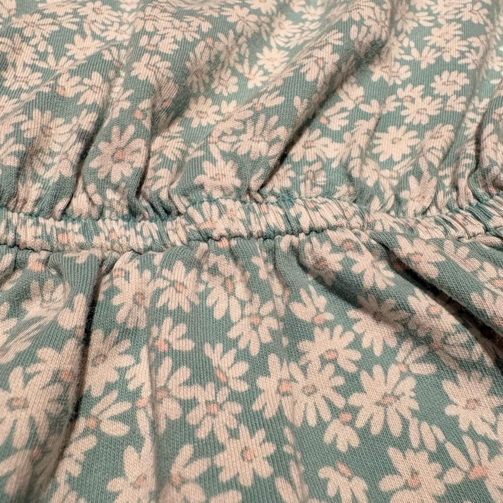 Lands' End Blue Floral Daisy fit and flaire tunic - Kids size XS - Picture 4 of 4